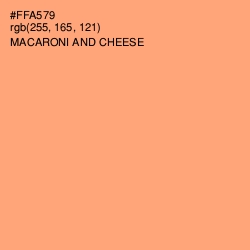 #FFA579 - Macaroni and Cheese Color Image